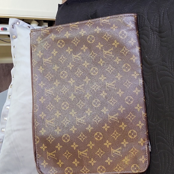 Vintage 80's Louis Vuitton Monogram Pouche Laptop or Document Case - Picture 2 of 11